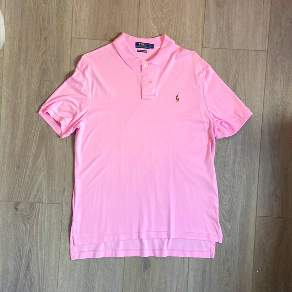 Ralph Lauren / Polo - L short sleeve pink polo shirt